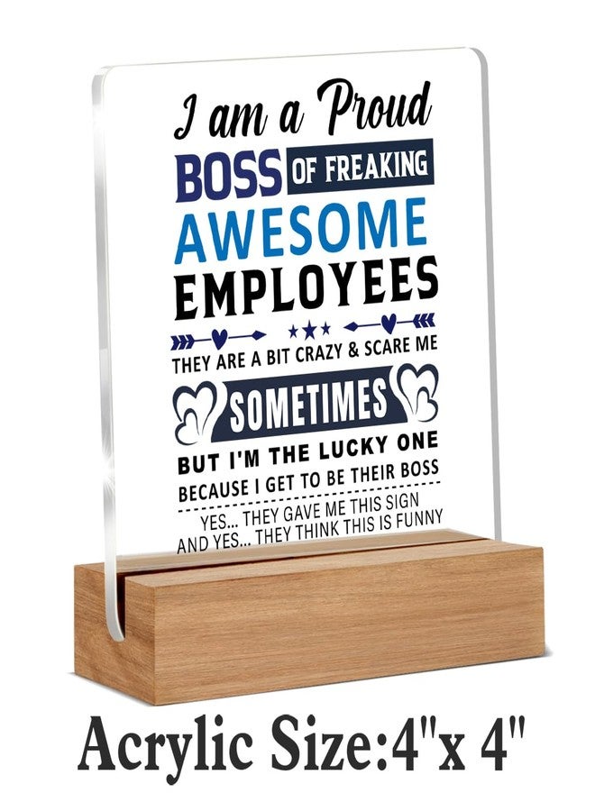 WEZADUK Funny Boss Gifts for Men Women, Boss Day Gift, Bosses Gifts from Employees, Bosses Office Decorative Signs Plaque for Desk - Image 2